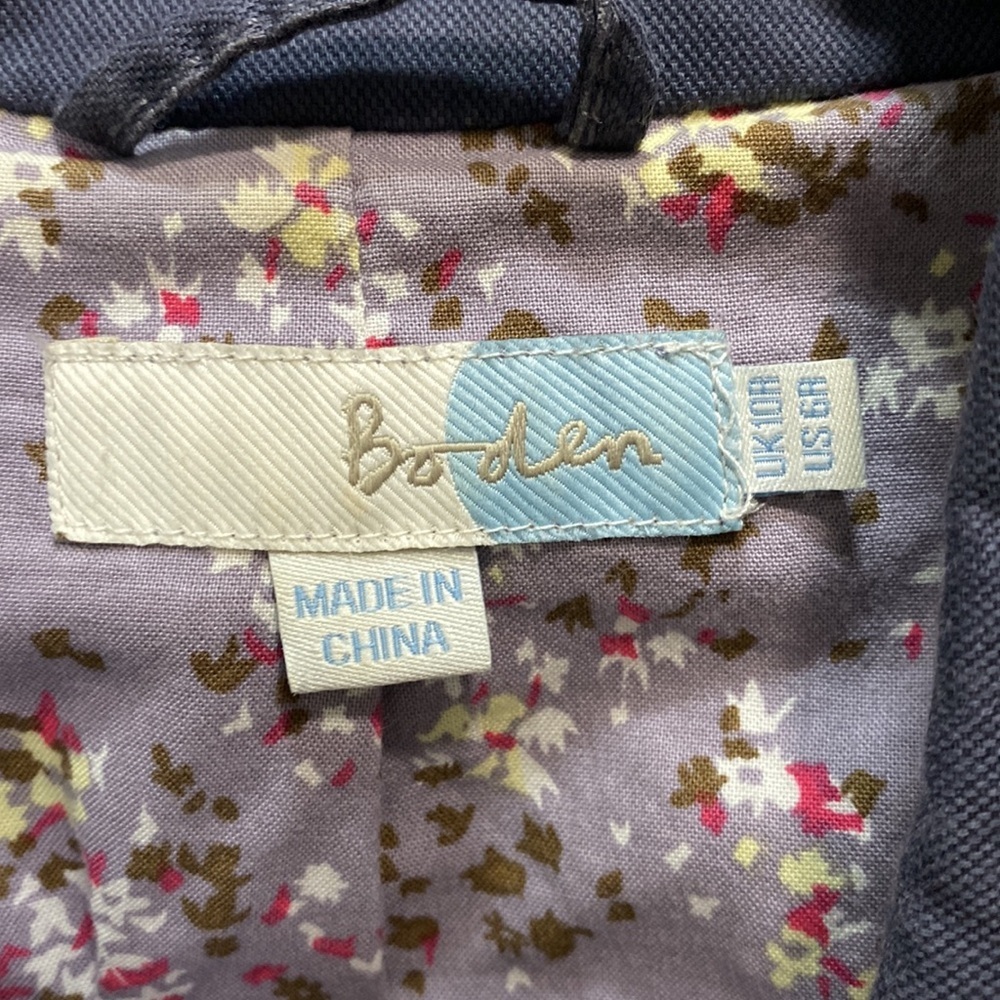 Boden one bottom gray blazer jacket cotton - Picture 2 of 9